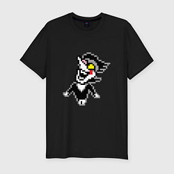 Футболка slim-fit Spamton Deltarune Спамтон Дельтарун, цвет: черный