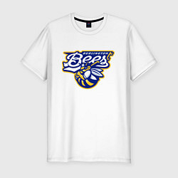 Мужская slim-футболка Burlington Bees - baseball team