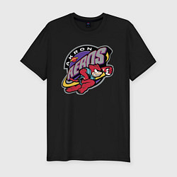 Футболка slim-fit Akron Aeros - baseball team, цвет: черный