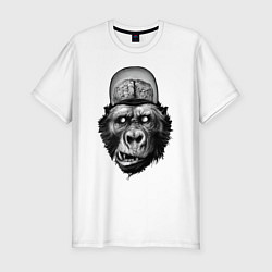 Мужская slim-футболка Gorilla brains