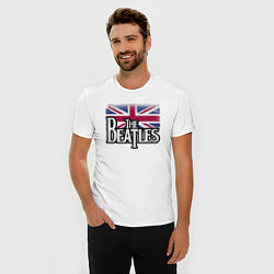 Футболка slim-fit The Beatles Great Britain Битлз, цвет: белый — фото 2