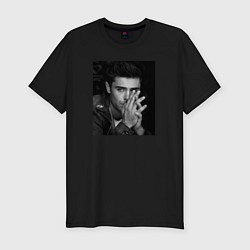 Футболка slim-fit Zac Efron, цвет: черный