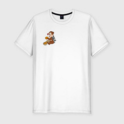 Футболка slim-fit Chipmunk Dale, цвет: белый