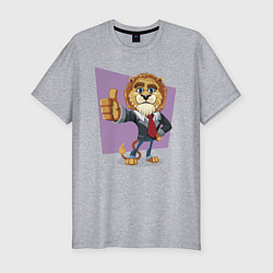 Мужская slim-футболка Lion - boss