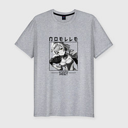 Мужская slim-футболка Ноэлль Noelle, Genshin Impact