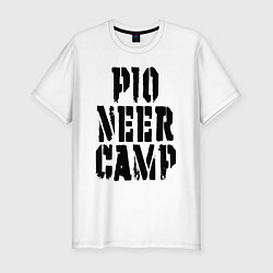 Мужская slim-футболка Пионерский лагерь, ностальгия