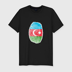 Мужская slim-футболка Азербайджан - Отпечаток