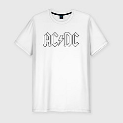 Футболка slim-fit ACDC Logo Молния, цвет: белый