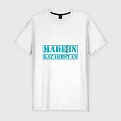 Мужская slim-футболка Made In Kazakhstan