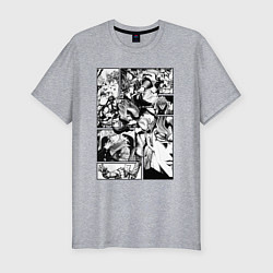 Мужская slim-футболка Дио Брандо Панель манги