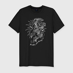 Футболка slim-fit Punks not dead! Realy!, цвет: черный