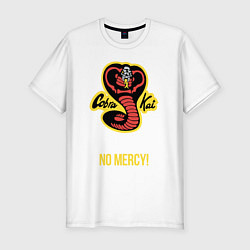 Мужская slim-футболка Cobra Kai No mercy!