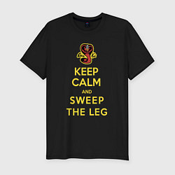 Футболка slim-fit Cobra Kai - Keep calm and sweep the leg, цвет: черный