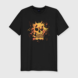 Мужская slim-футболка The Golden Skull
