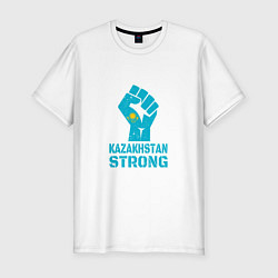 Мужская slim-футболка Казахстан - Сила