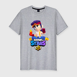 Футболка slim-fit FANG КАРАТИСТ BRAWL STARS, цвет: меланж