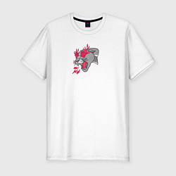 Мужская slim-футболка Дымчатая Пантера