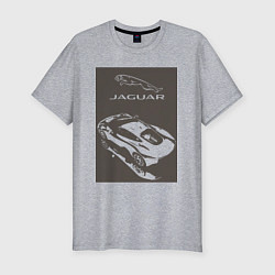 Футболка slim-fit Jaguar - этим всё сказано!, цвет: меланж
