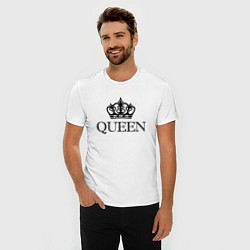 Футболка slim-fit QUEEN ПАРНЫЕ Королева, цвет: белый — фото 2