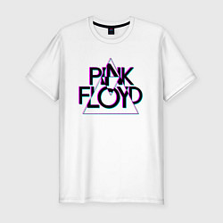 Футболка slim-fit PINK FLOYD ПИНК ФЛОЙД ГЛИТЧ, цвет: белый