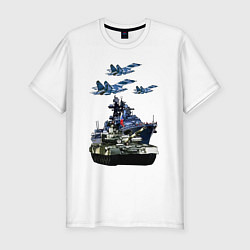 Мужская slim-футболка Армия 23