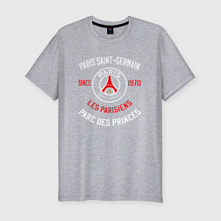 Футболка slim-fit PARIS SAINT - GERMAIN ПСЖ ФУТБОЛ, цвет: меланж