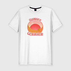 Футболка slim-fit Sunset Chaser, цвет: белый