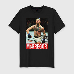 Футболка slim-fit Конор МакГрегор McGregor, цвет: черный