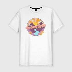 Футболка slim-fit Here comes the Sun, цвет: белый