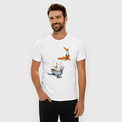 Футболка slim-fit Художник так видит, цвет: белый — фото 2