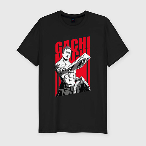 Мужская slim-футболка Билли Херрингтон Великий / Черный – фото 1