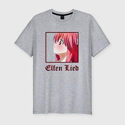 Мужская slim-футболка Эльфийская песнь Elfen Lied