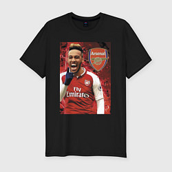 Футболка slim-fit Arsenal, Pierre-Emerick Aubameyang, цвет: черный