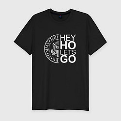 Футболка slim-fit Ramones Hey! Ho! Lets Go, цвет: черный