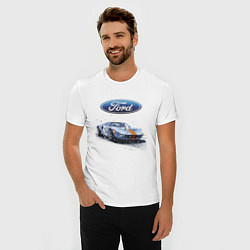 Футболка slim-fit Ford Motorsport, цвет: белый — фото 2