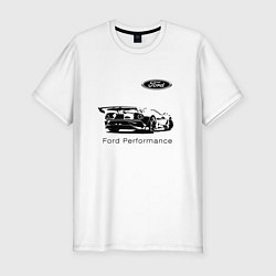 Футболка slim-fit Ford Performance Racing team, цвет: белый