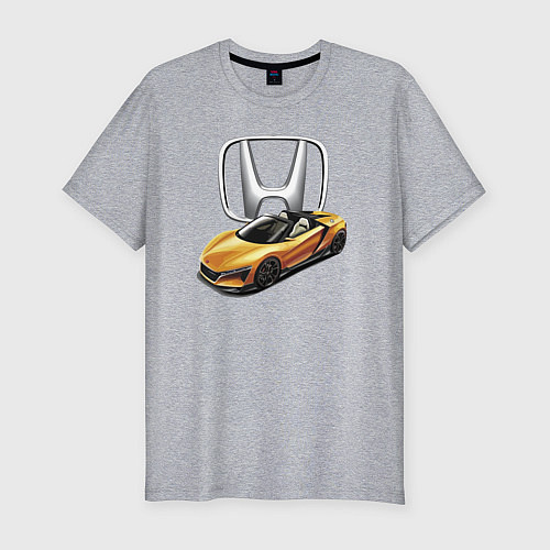Мужская slim-футболка Honda Concept Motorsport / Меланж – фото 1
