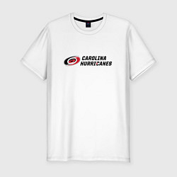 Мужская slim-футболка Carolina Hurricanes Каролина Харрикейнз