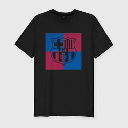 Футболка slim-fit FC Barcelona Logo 2022, цвет: черный