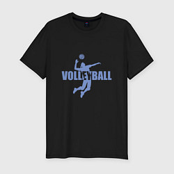 Мужская slim-футболка Стиль - Волейбол