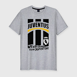 Футболка slim-fit Juventus Ювентус, цвет: меланж
