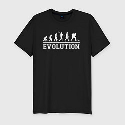 Футболка slim-fit HOCKEY EVOLUTION ХОККЕЙ ЭВОЛЮЦИЯ, цвет: черный