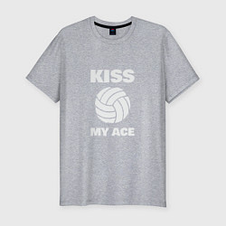 Мужская slim-футболка Kiss - My Ace