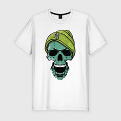 Мужская slim-футболка New York Yankees Cool skull