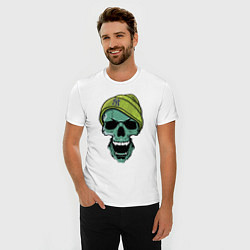 Футболка slim-fit New York Yankees Cool skull, цвет: белый — фото 2