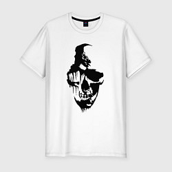 Футболка slim-fit Black Skull Crusher, цвет: белый