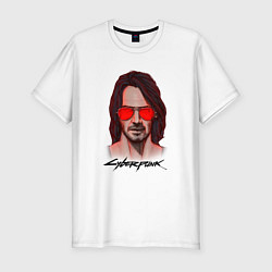Мужская slim-футболка Johnny cyberpunk 2077