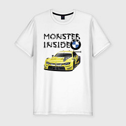 Футболка slim-fit BMW M Power Monster inside, цвет: белый