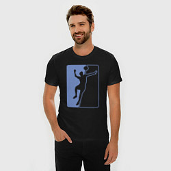 Футболка slim-fit Style Volley, цвет: черный — фото 2