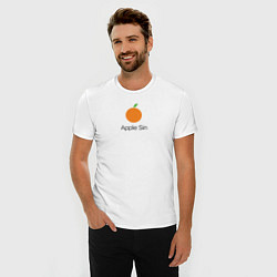 Футболка slim-fit APPLE SIN, цвет: белый — фото 2